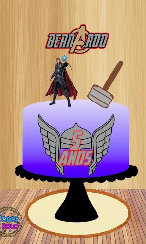 Arquivo de Corte Topo de Bolo Thor