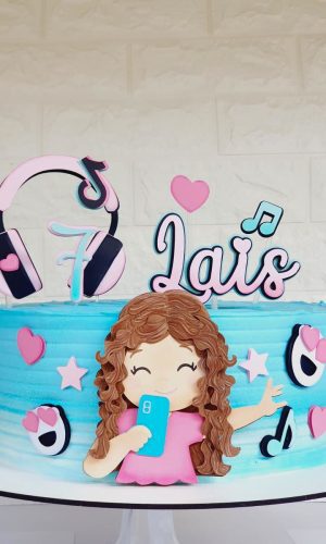 Arquivo de Corte Topo de Bolo Tik Tok Menina Studio+brinde