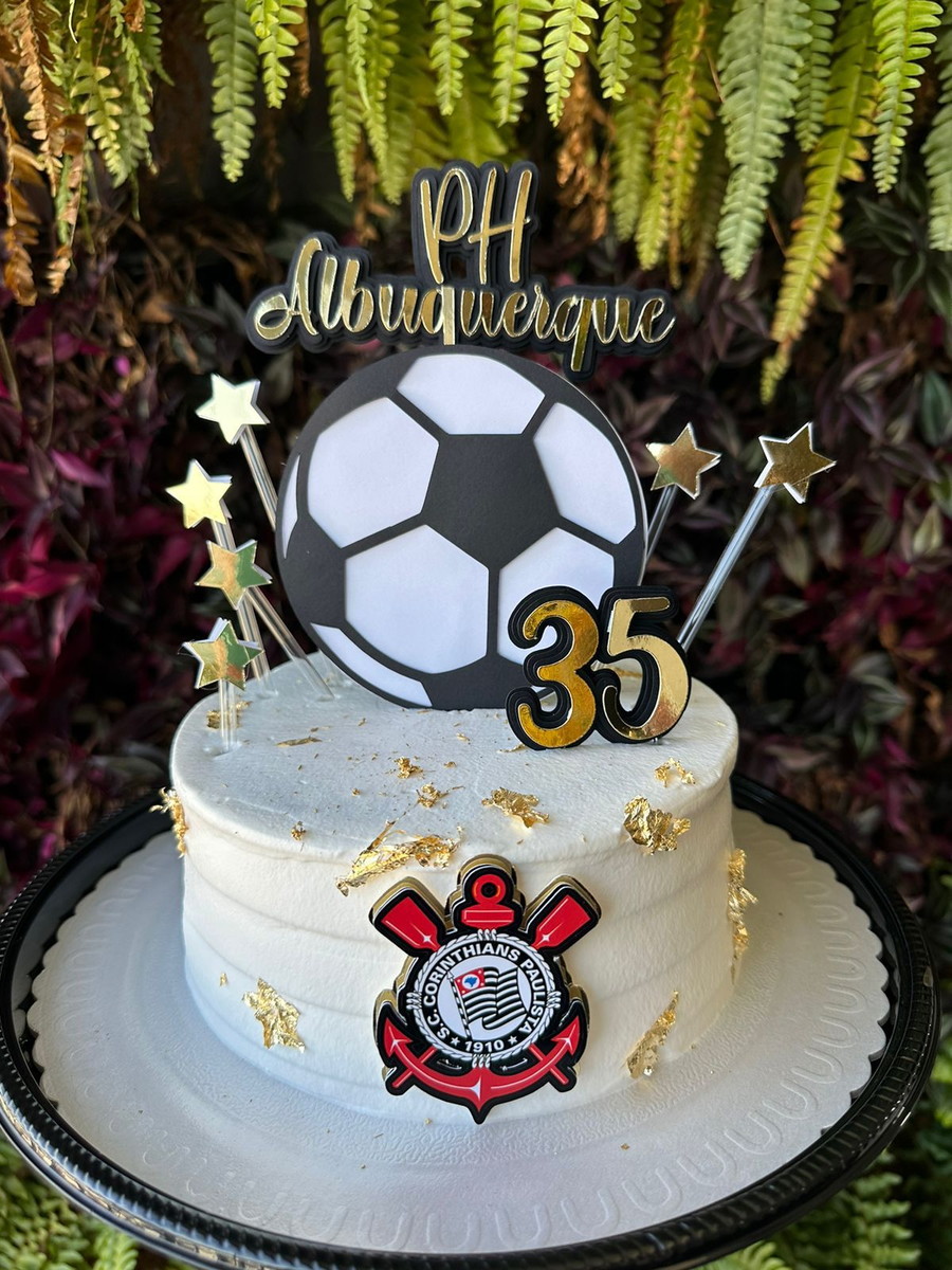 Arquivo de Corte Topo de Bolo Timão Bola em Camadas - Imagem 2