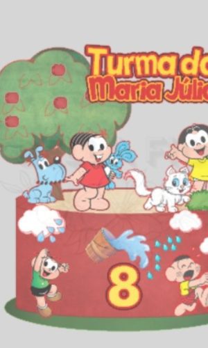 Arquivo de Corte Topo de Bolo Turma da Mônica 65 - Bf