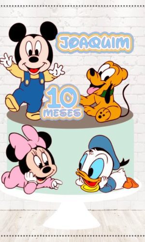 Arquivo de Corte Topo de Bolo Turma do Mickey Camadas 1831