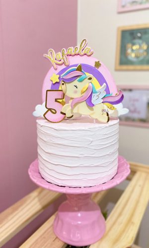 Arquivo de Corte Topo de Bolo Unicornio Camadas
