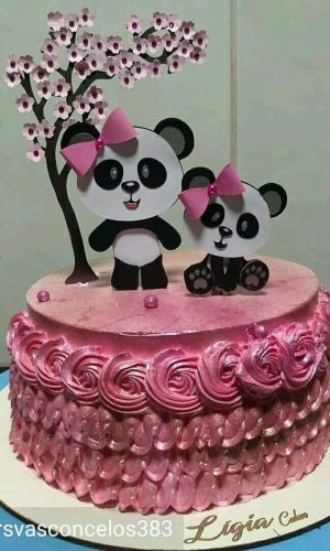 ARQUIVO DE CORTE TOPO DE BOLO URSINHA PANDA EM CAMADAS