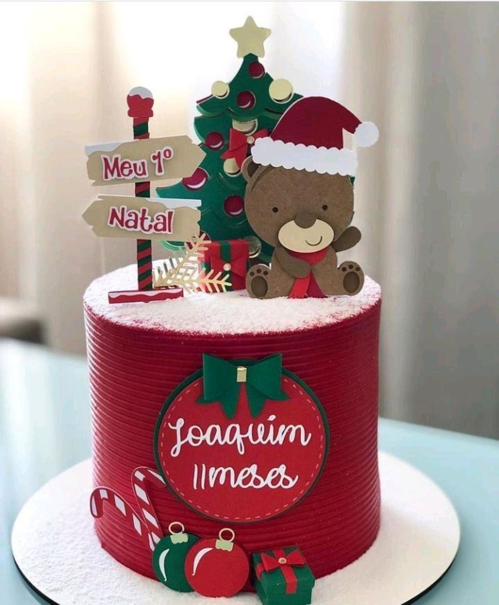Arquivo de corte TOPO DE BOLO URSINHO NATAL