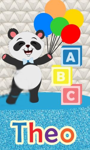 Arquivo de Corte Topo de Bolo Ursinho Panda Studio #4229