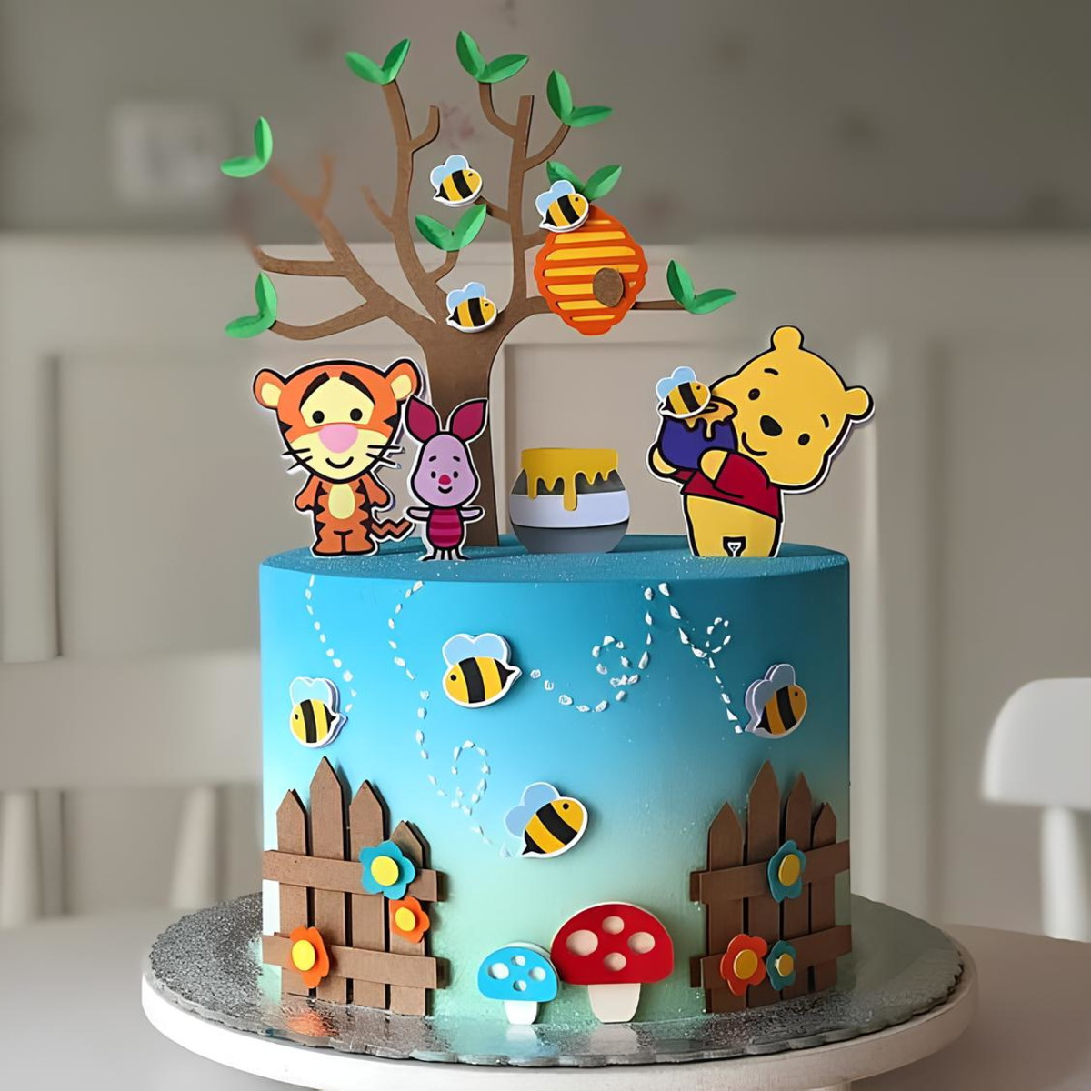 Arquivo de Corte Topo de Bolo Urso Pooh