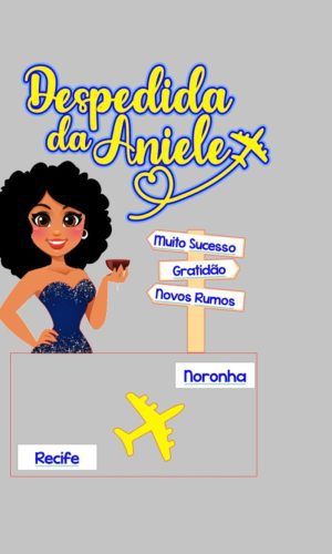 Arquivo de Corte Topo de Bolo Viagem Mulher Avião