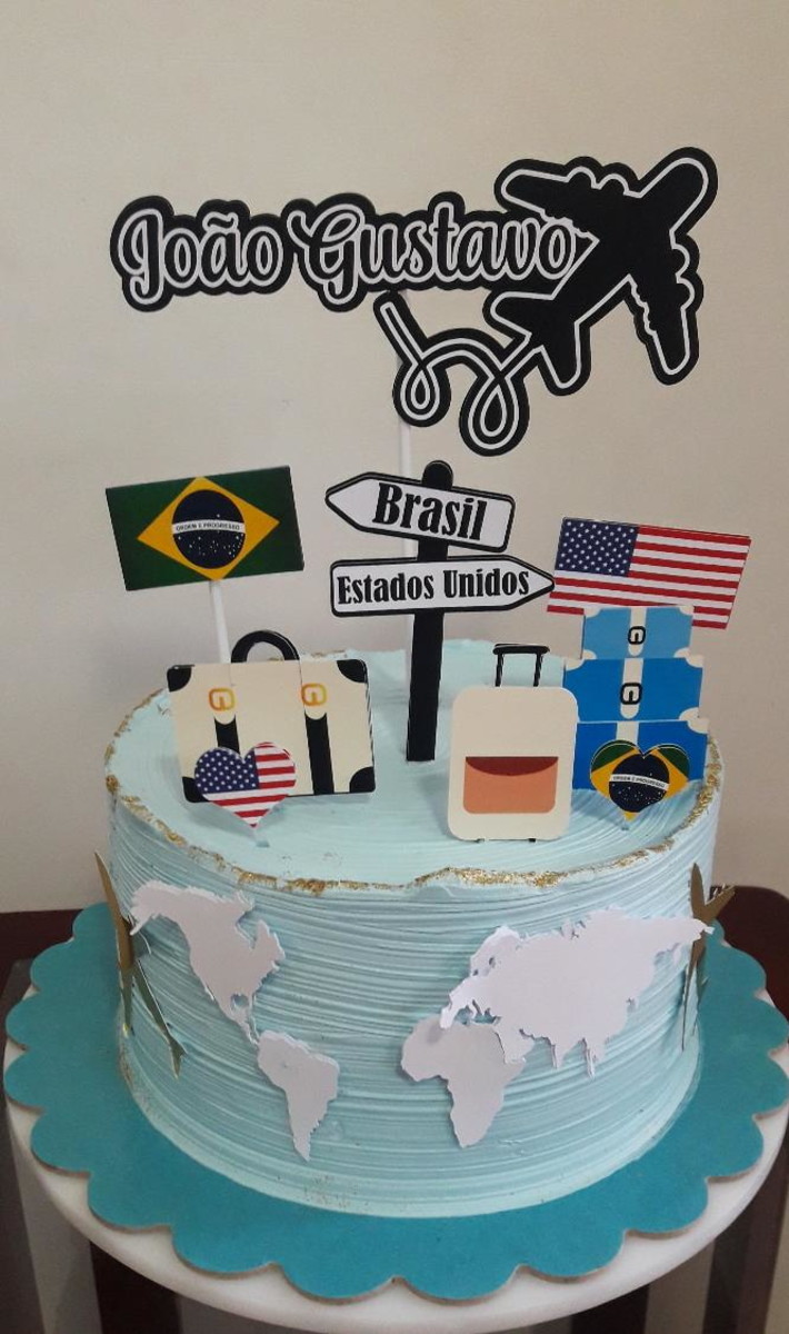 2 Arquivo de Corte Topo de Bolo Viagem 1