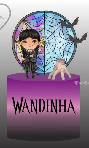 Arquivo de Corte Topo de Bolo Wandinha #231
