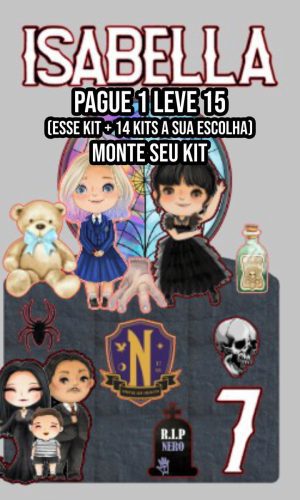 Arquivo de Corte Topo de Bolo Wandinha 2 Studio+14