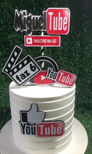 Arquivo de corte topo de bolo YOUTUBE