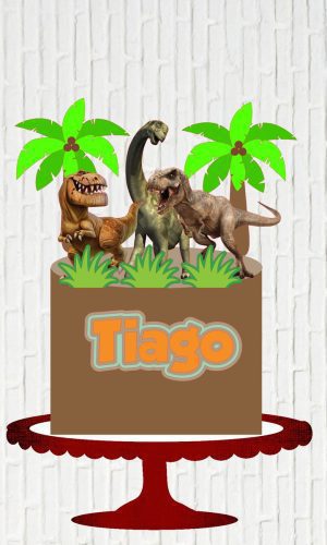 Arquivo de Corte Topo Dinossauros Coqueiro