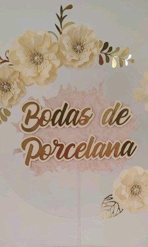 Arquivo de Corte Studio- Topo Flutuante com Flores (046)