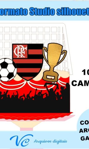 Arquivo De Corte Topo Futebol Flamengo Camadas - 445