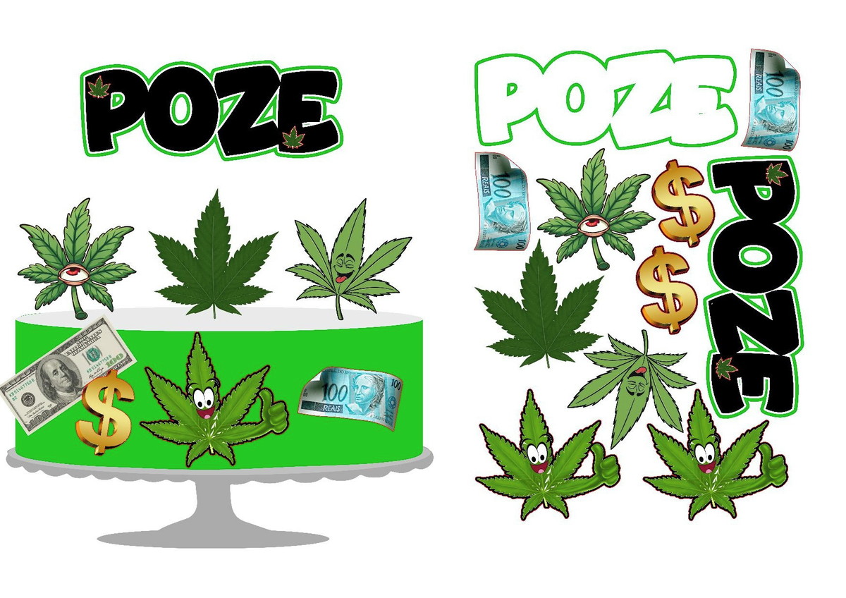 ARQUIVO DE CORTE TOPO DE BOLO MACONHA