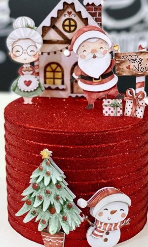Arquivo de Corte Topo Natal Aquarelado