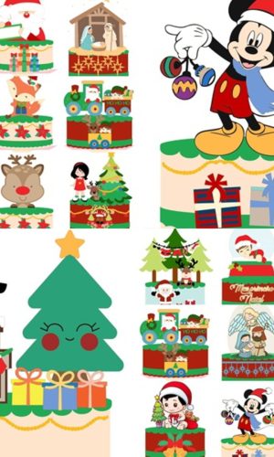 Arquivos de Corte Coleção de Topos Natal