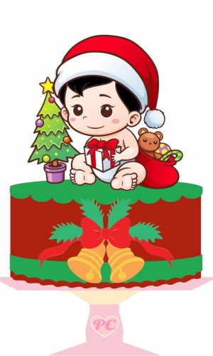 Arquivo de Corte Topo Natal Menino