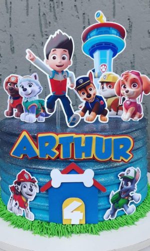 Arquivo de Corte Topo Patrulha Canina Casinha Camadas