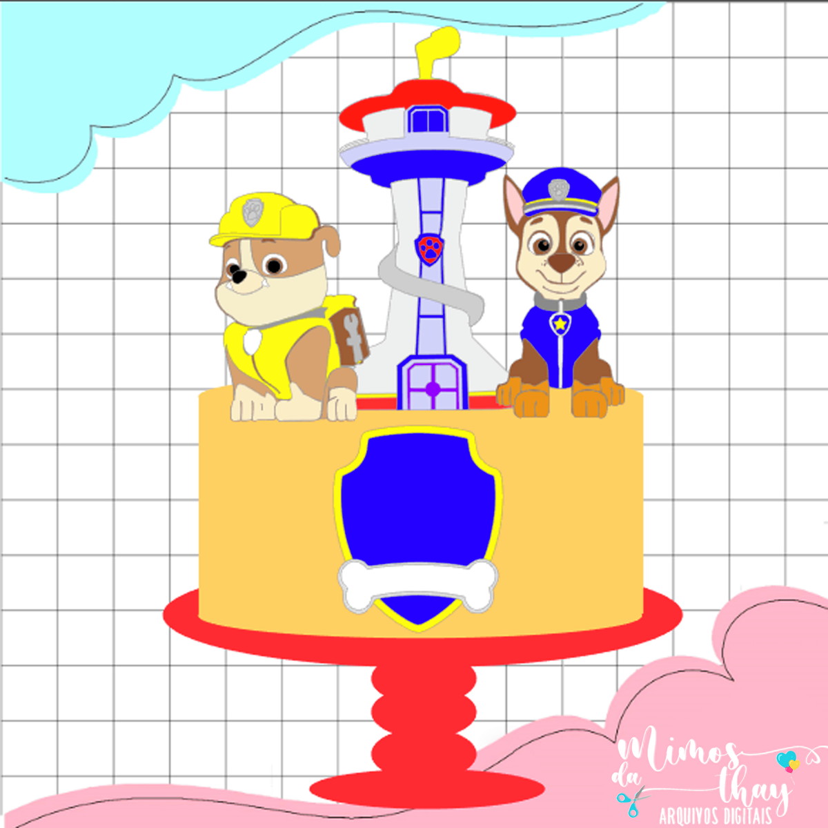 Arquivo de Corte: Topo Patrulha Canina Menino 005