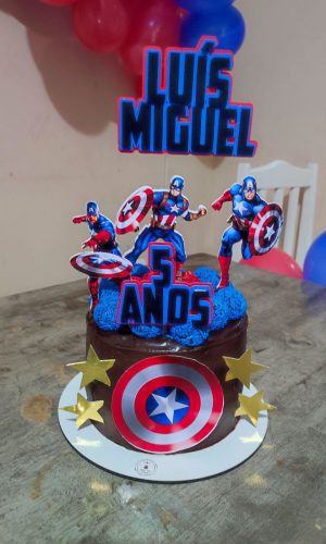 Arquivo de Corte Topo Personalizados Capitão America