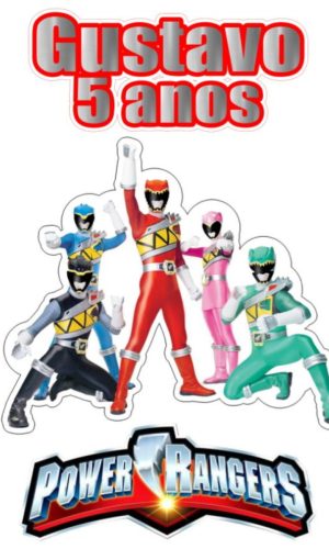 Arquivo de corte topo power rangers