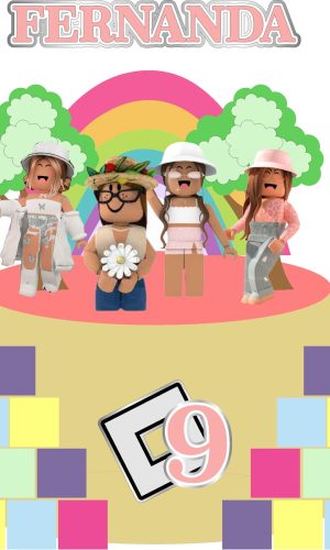 Arquivo de Corte - Topo Roblox Menina