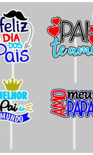 Arquivo de corte Topos de bolo Dia dos Pais