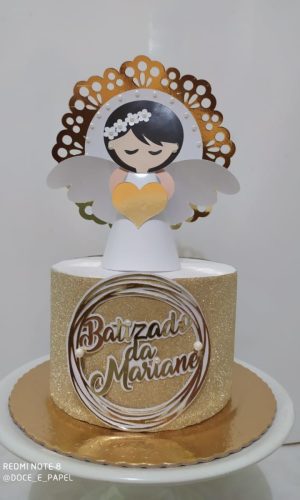 Arquivo corte Topo anjo batizado+brinde