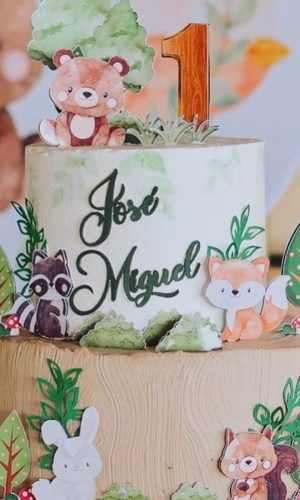 Arquivo de Corte Topper Bosque Aquarela