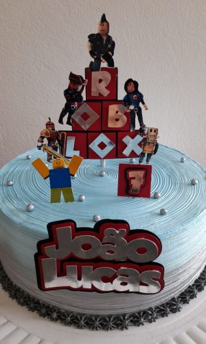 Arquivo De Corte - Topper De Bolo Roblox Metalizado