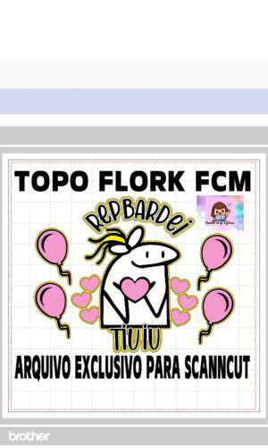 Arquivo Digital Fcm Scanncut - Topo Flork Menina