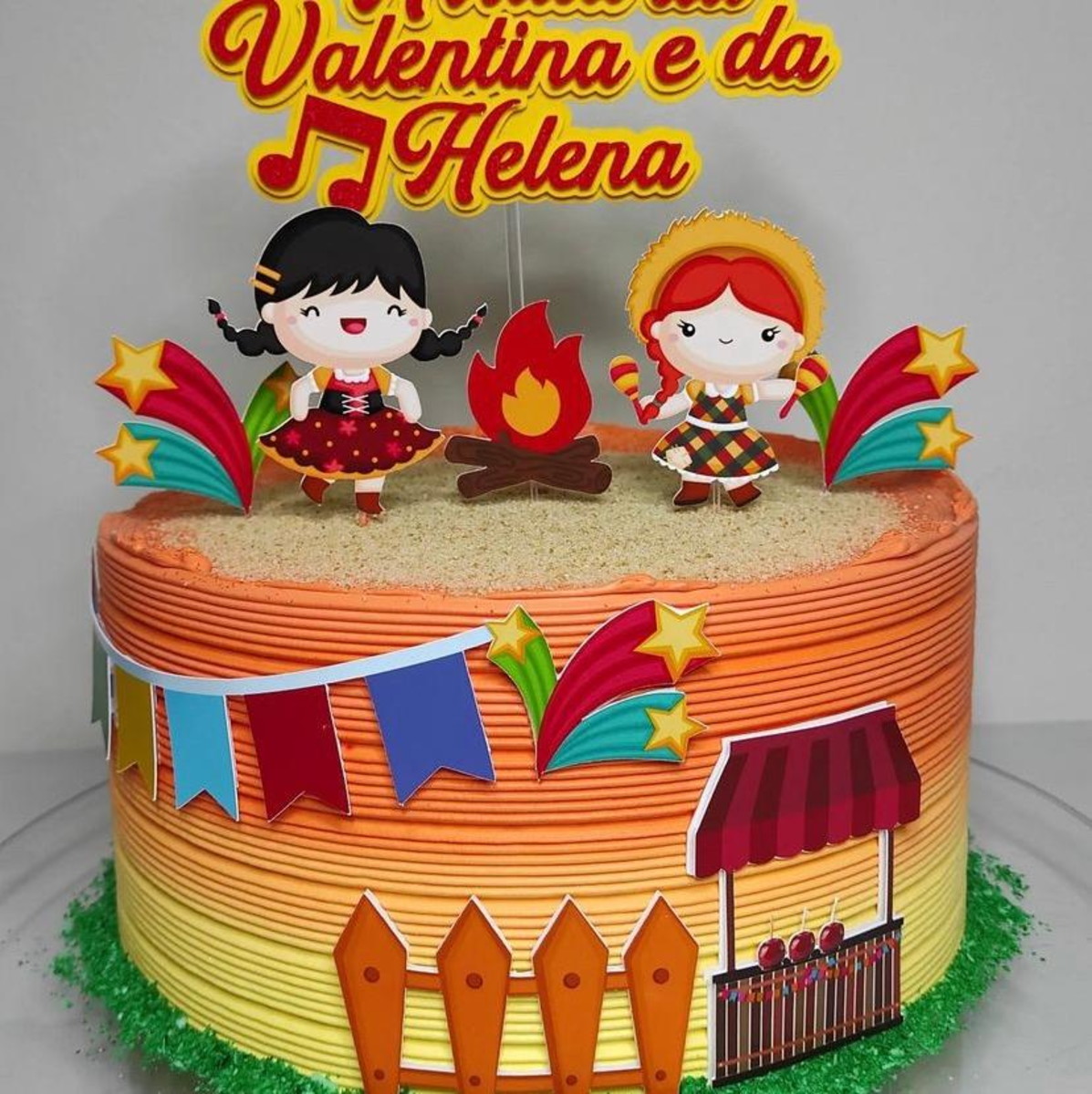 Arquivo Digital Topo de Bolo Arraiá Meninas