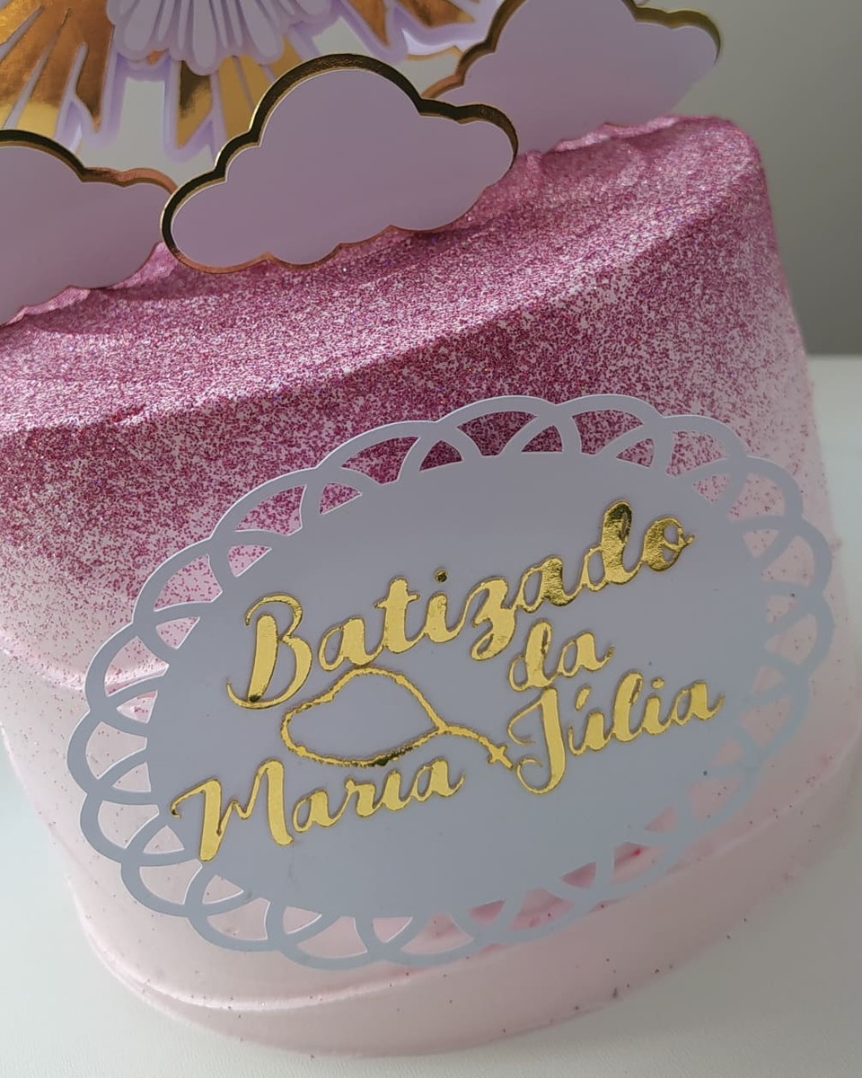 Arquivo Digital Topo de Bolo Batizado - Imagem 3