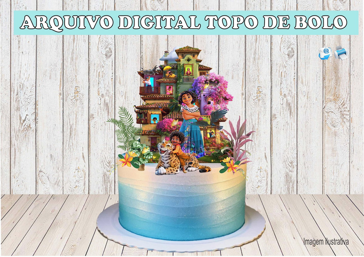 ARQUIVO DIGITAL TOPO DE BOLO ENCANTO ANTÔNIO E MIRABEL