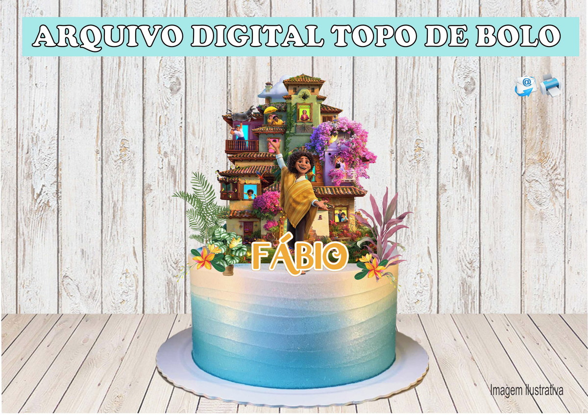 ARQUIVO DIGITAL TOPO DE BOLO ENCANTO CAMILO MADRIGAL
