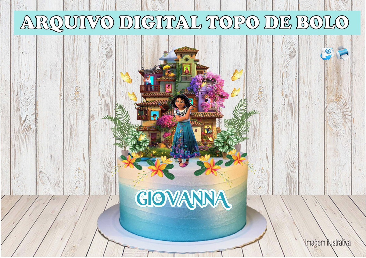 Arquivo Digital Topo de Bolo Encanto Mirabel Madrigal