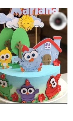 Arquivo CORTE topo de bolo Galinha pintadinha+1 DE BRINDE