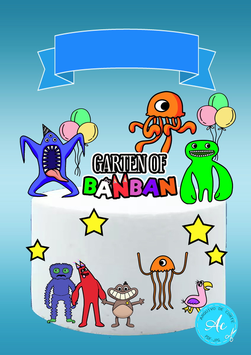 Arquivo Digital Topo de Bolo Garten Of Banban Roblox #1