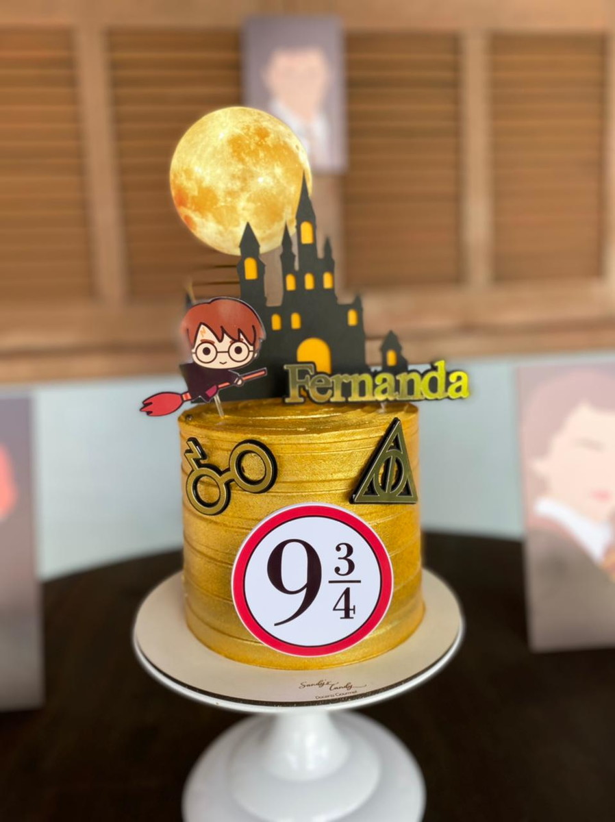 Arquivo Digital Topo de Bolo - Harry Potter Cute