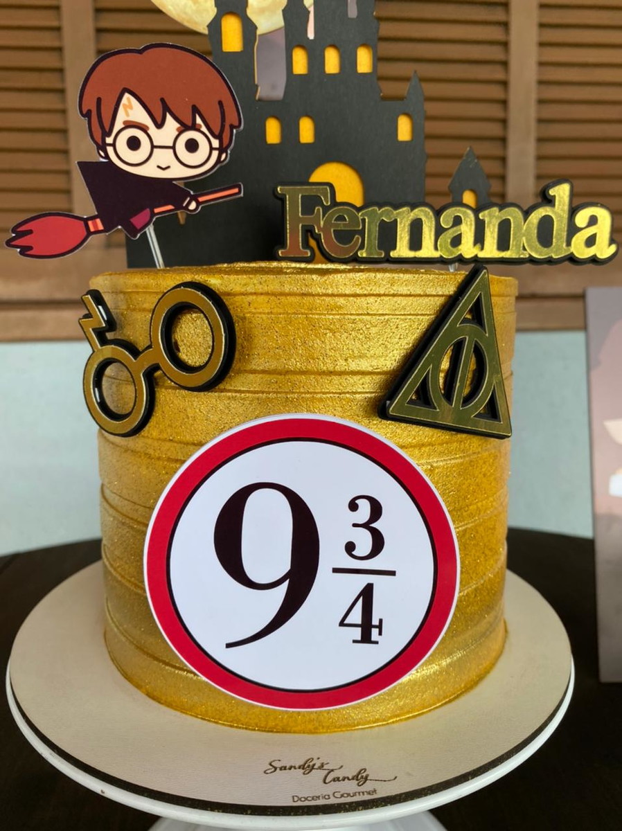 Arquivo Digital Topo de Bolo - Harry Potter Cute - Imagem 3