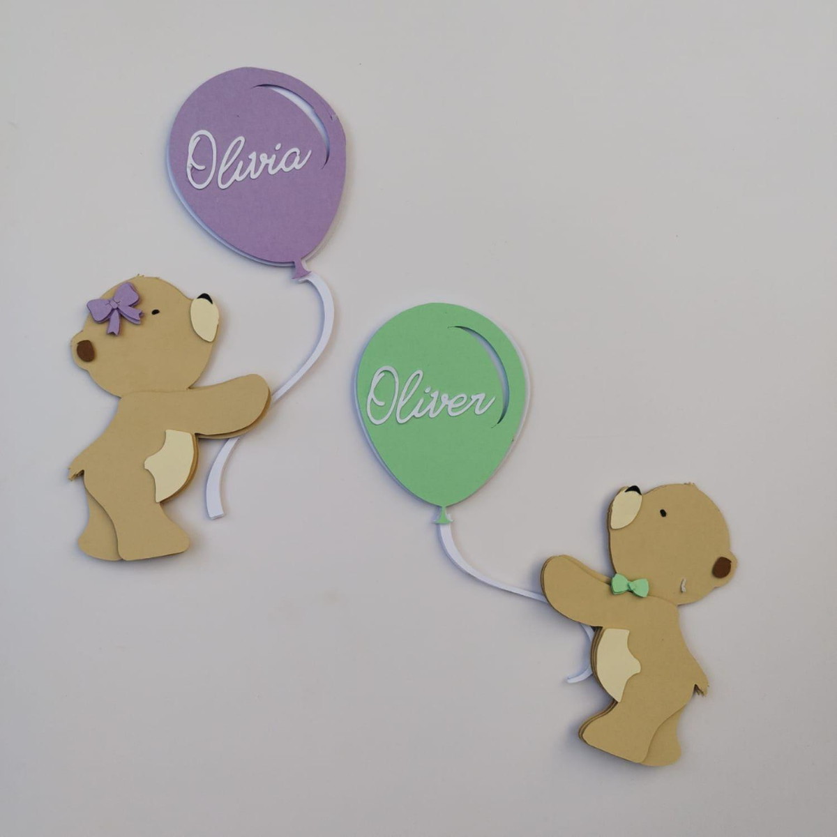 Arquivo de Corte Topper Chá de Revelação Urso - Imagem 2