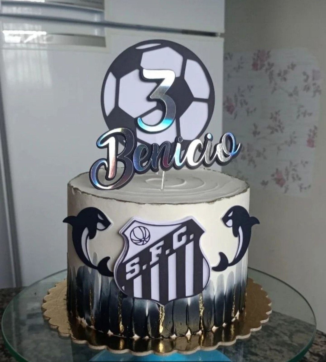 Arquivo de Corte Topper de Bolo Futebol - Imagem 3