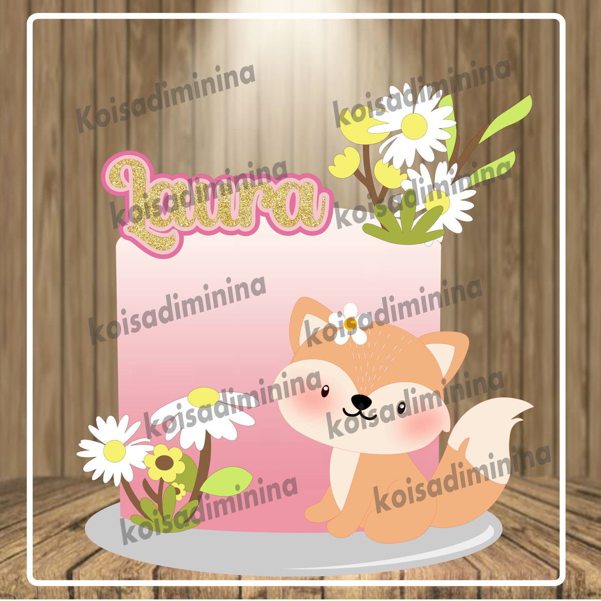 Arquivo em Camadas Raposa Cute