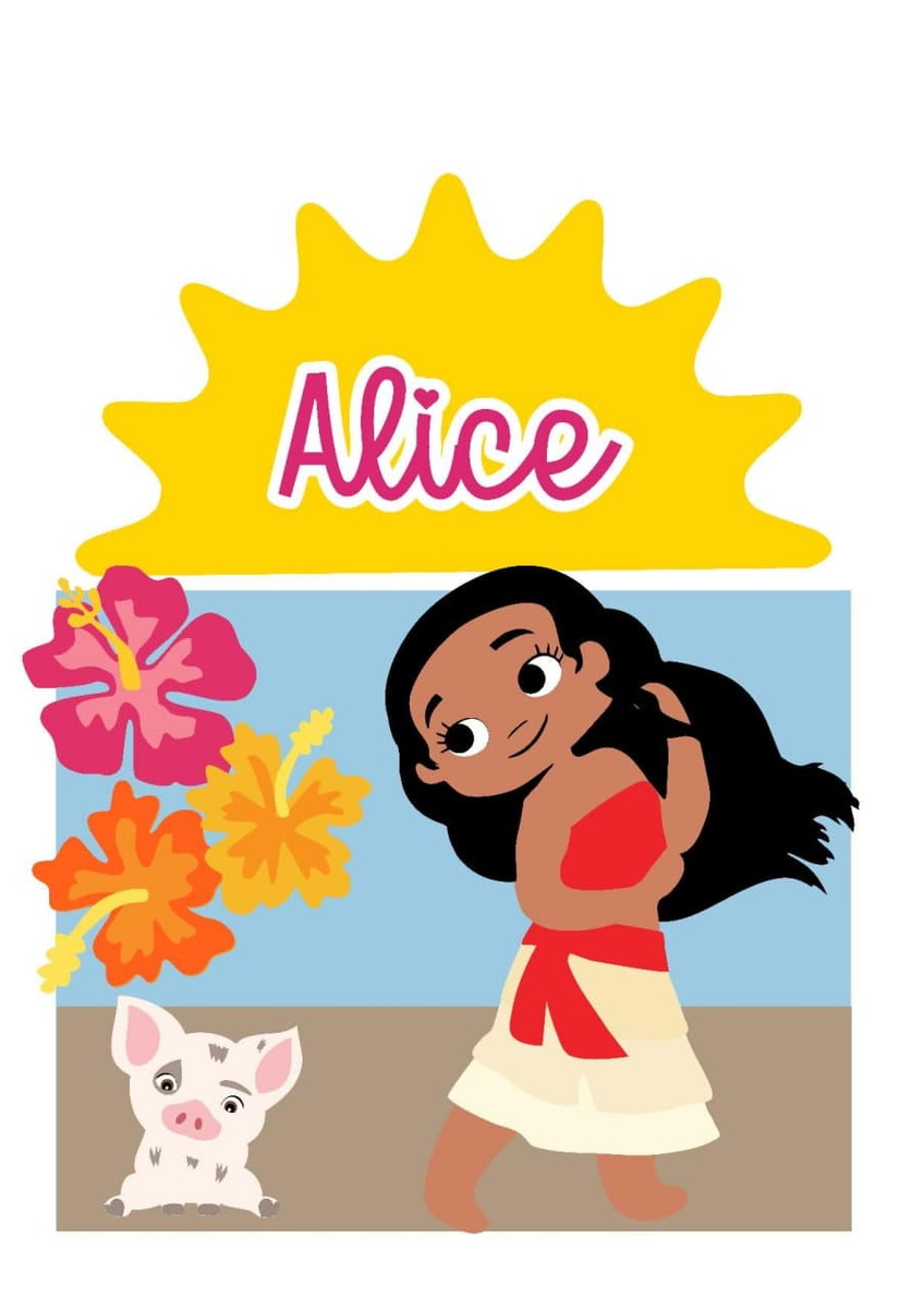 Arquivo Topo De Bolo Moana Cute Em Camadas