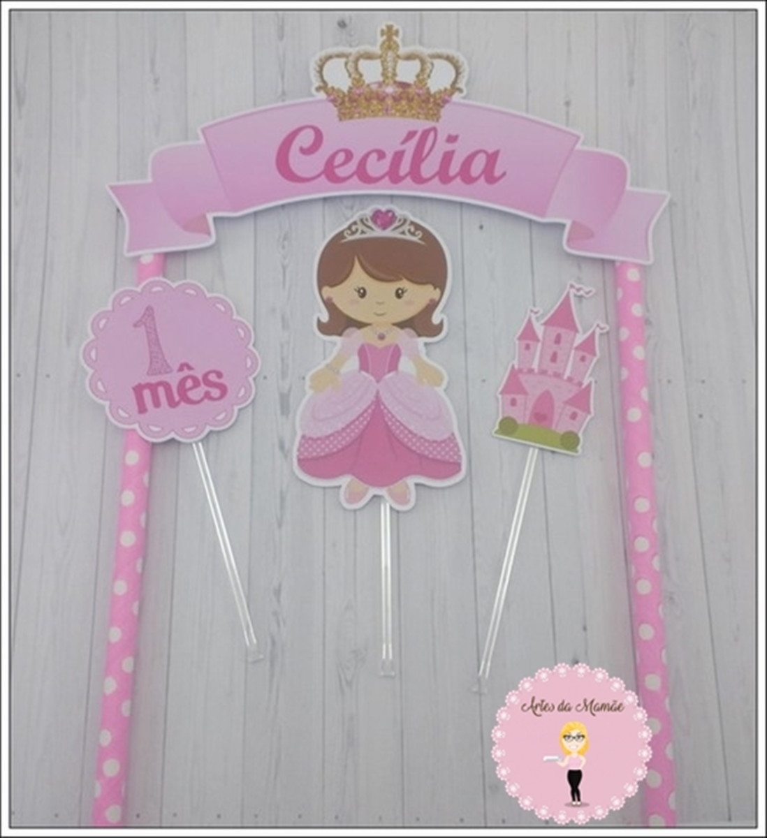 Arquivo para corte topo de bolo realeza menina