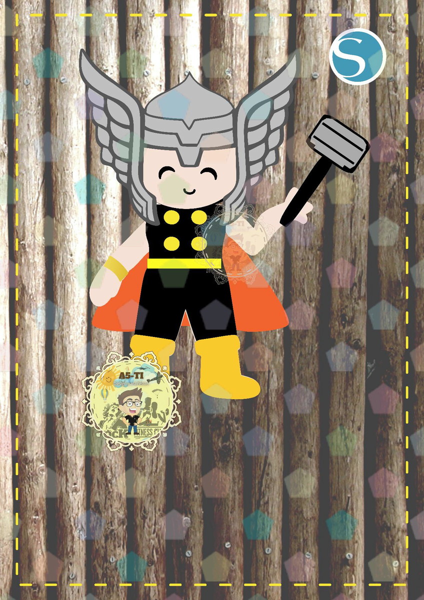 Arquivo Personagem THOR CUTE CAMADAS Ref: 1439 STUDIO