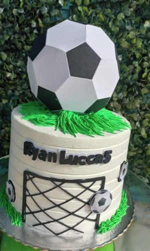 Arquivo Silhouette Topo De Bolo Bola De Futebol Studio