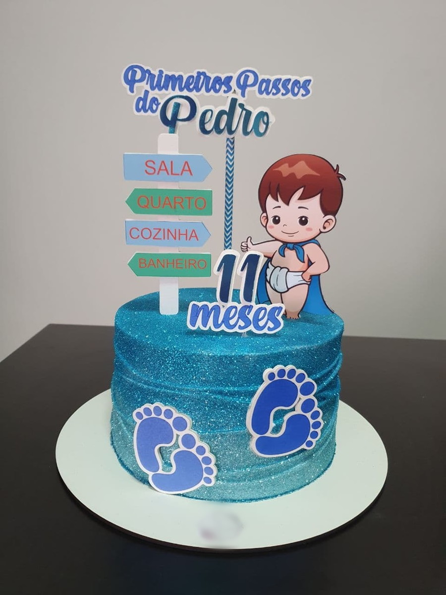 Arquivo Silhouette Topo de Bolo Chá de Bebe Menino