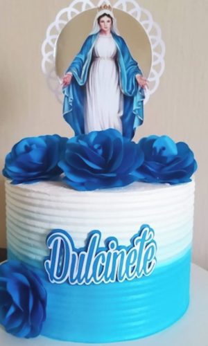 Arquivo Silhouette Topo De Bolo Maria Batizado Crisma